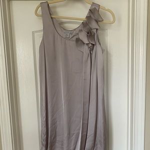 H&M silver knee length dress.